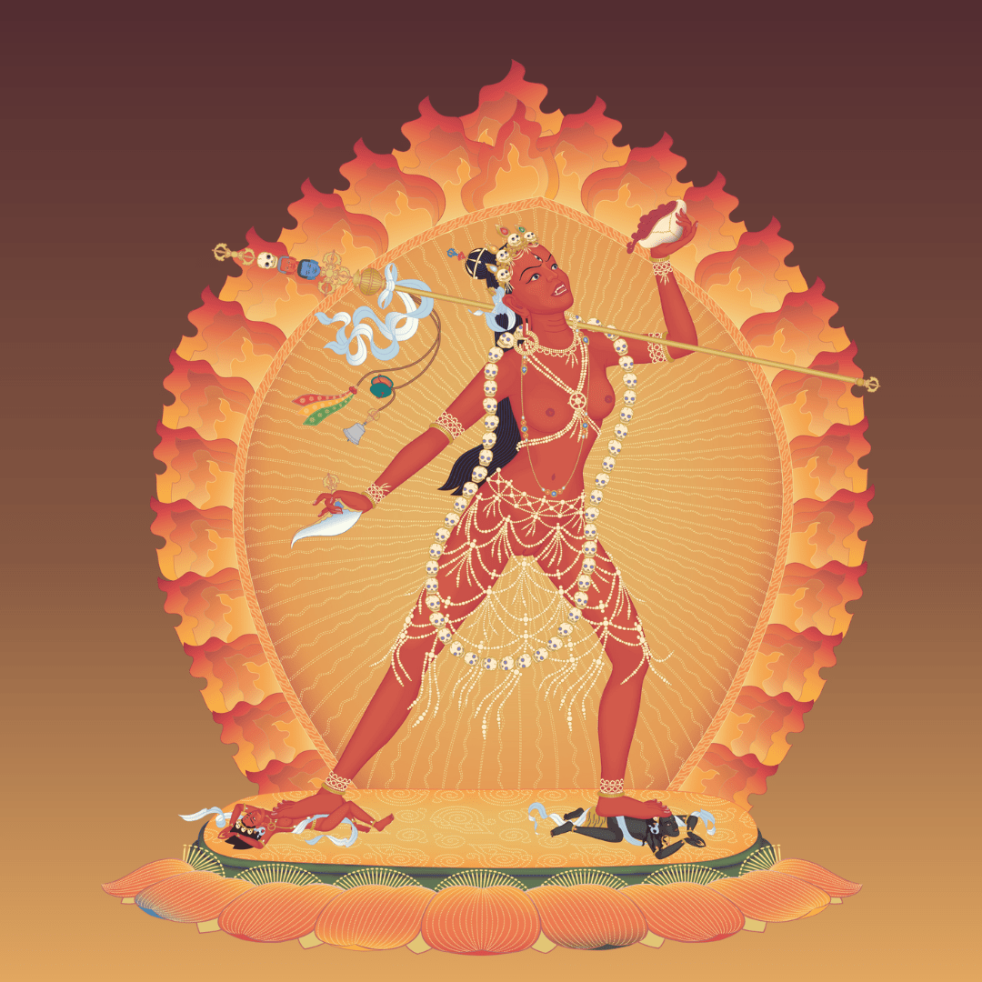 Die schöne, mächtige Dame der Eroberer: Vajrayogini Handlungsannäherungsretreat