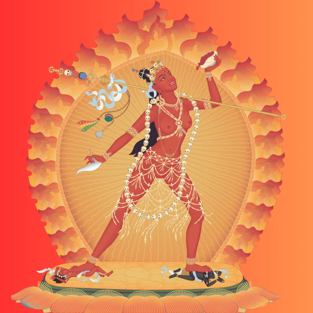 Die schöne, mächtige Dame der Eroberer: Vajrayogini Handlungsannäherungsretreat